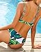 MOOSKINI Womens Printed Leaf Bikini Set Swimsuit (L, Leaf-1)