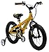 Royalbaby Bull Dozer Fat Tire kids bike, 18 inch, All-Terrain Boy's bike for energetic kids, BURLY kid's bike with training wheels and kickstand, 2017 newly-launched, Yellow
