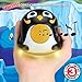 GOgroove Mini Cute Animal Battery Powered Portable Wired Speaker (Penguin) with LED Night Light Speaker for Kids - Passive Subwoofer, Built-in 3.5mm AUX Cable - Plug into Tablets, Phones, more