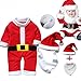 Voberry® Girls Boys Kids Infant Soft Santa Hat Claus Suit Christmas Gift (12-18month)