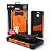 ZIZO Bolt Series HTC Bolt with [Screen Protector] Kickstand [Military Grade Drop Tested] Holster Belt Clip (Orange/Black)
