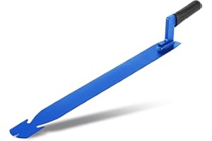 Leriton Shingle Slaters Ripper, Steel Roof Ripper Shingle Remover Slate Puller Rip Slate Slating Nail Remover for Slaters Roofers Roofing(Blue,23 Inch)
