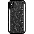 LuMee Duo Phone Case, Pearl Black | Front & Back LED Lighting, Variable Dimmer | Shock Absorption, Bumper Case, Selfie Phone Case | iPhone X/iPhone Xs