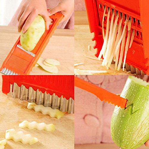 Amapower 6pcs Dicer Chopper Grater Fruit Peeler Vegetable Slicer Kitchen Tool Cutter - Thumbnail 5