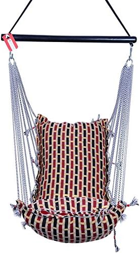 Hammock chair Hanging cotton single Patio Rope swing seat