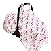 Baby Car Seat Covers To Protect From Sun, Bugs, Dust & Allergens. Cozy Baby Car Seat Covers For Longer Sleep. Muslin Cotton Baby Car Seat Canopies For Summer For Girl.