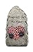Moonrays 91557 Solar Powered White LED Pawprinted Memorial Stone