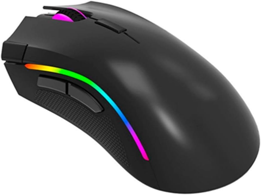 BINGFEI A3050 RGB Backlight Gaming Mouse USB Wired 4000 DPI 7 Programmable Buttons Mice for Overwatch LOL Game for PC Laptop