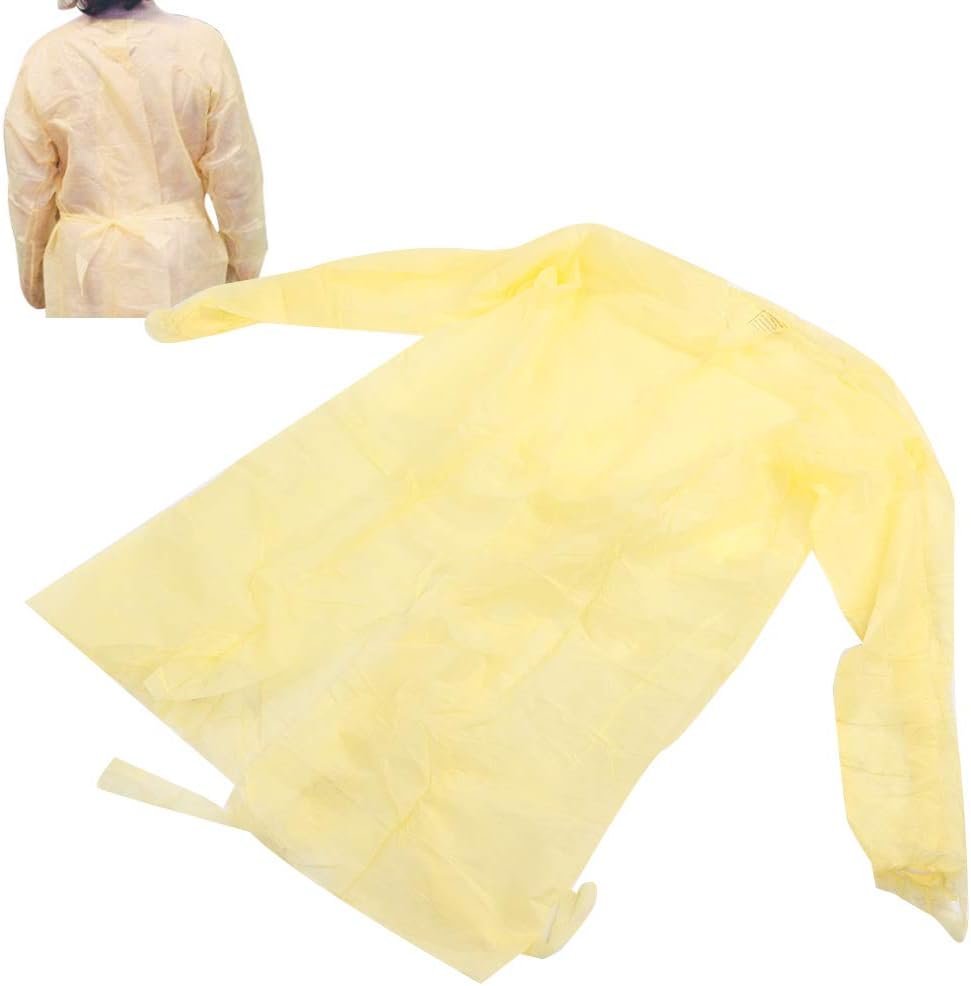 Nannday Disposable Isolation Gown, Disposable Protective Isolation Gown SMS Waterproof Body Guard Clothes
