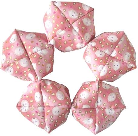 Amazon 手作りお手玉 福々うさぎ ピンク おもちゃ雑貨 おもちゃ