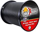 Universally Compatible Underground Fence Wire - 1000 Feet of 20 Gauge Solid Copper Wire for All Models of In-Ground Electric Dog Fence Systems...