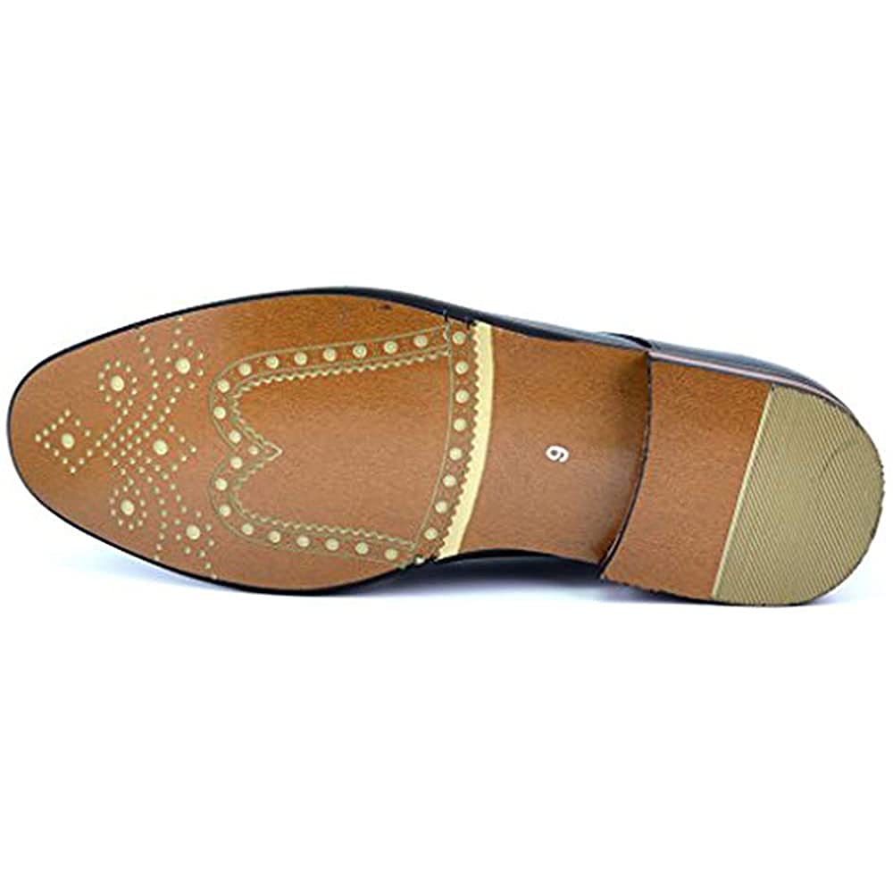 Bruno Marc Moda Italy Prince Men's Classic Modern Oxford Lace Dress Shoes