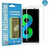 Wtbone Samsung Galaxy S8 Plus Screen Protector, Full Coverage [Error Proof] TPU HD Clear Anti-Scratch Protective Film Screen Protector for Samsung Galaxy S8 Plus(2 Pack)