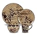 Mossy Oak 5137679 Animal Print Dinnerware Set, Assorted
