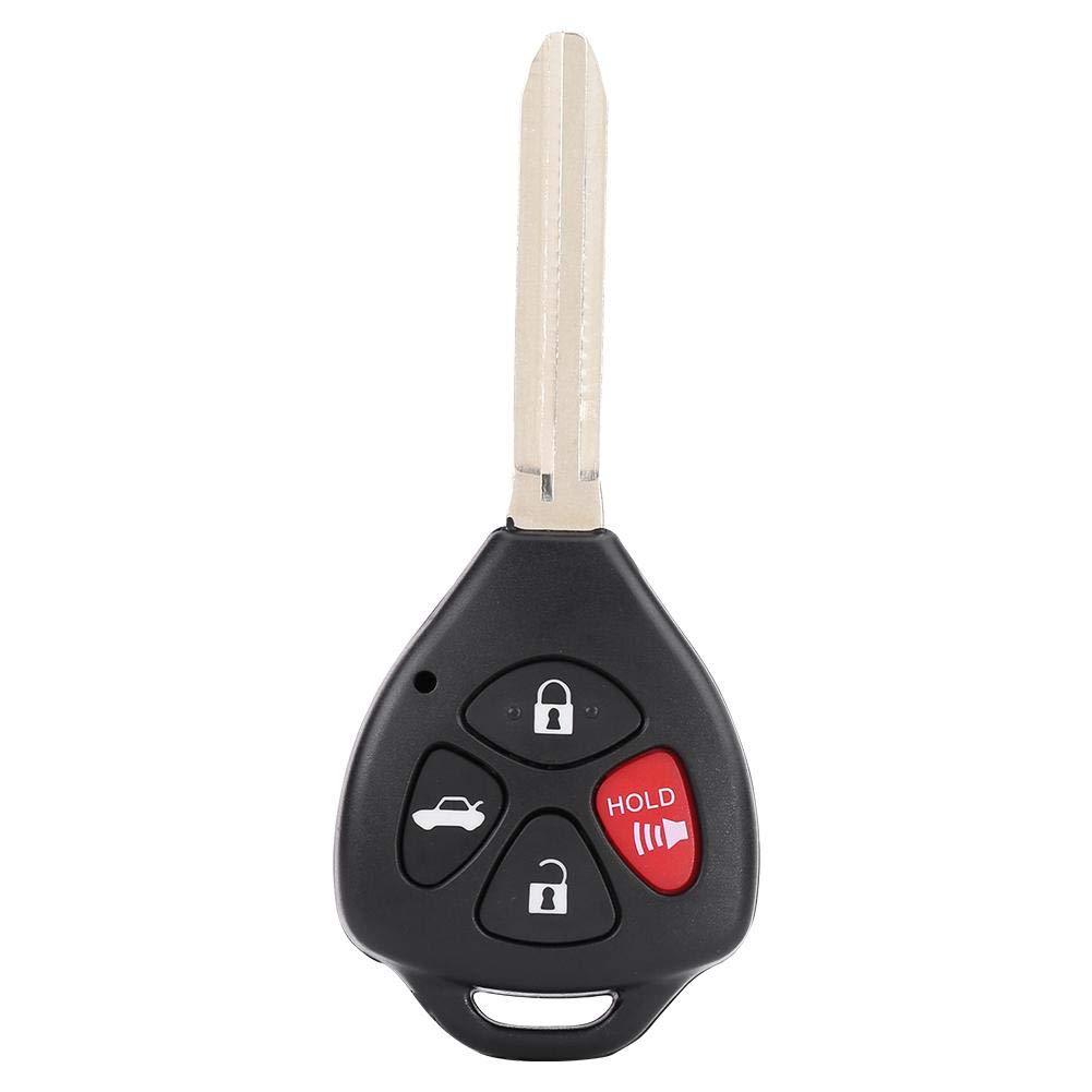 Key Case Shell, 4 Buttons Remote Key Shell Case Key Case Fob replacement for