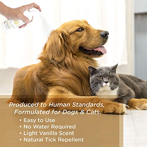 Lillian Ruff Waterless Dog Shampoo No Rinse Quick Dry Shampoo Spray