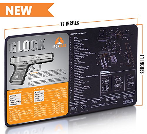 Glock gun cleaning mat (17" x 11") 3mm neoprene - water…