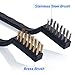 12PCS Wire Brush, Stainless Steel &Brass Brushes, for Automotive, Cleaning, Overall Length 6.6