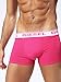Diesel Men's 3-Pack Shawn Stretch Boxer Trunk, Green,Turquoise,Pink, Large