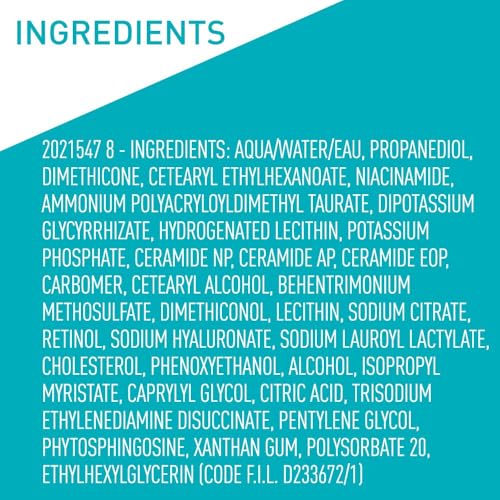 CERAVE RESURFACING RETINOL SERUM FOR POST ACNE MARKS, FORMULATED WITH LICORICE ROOT EXTRACT & NIACINAMIDE, BRIGHTENING SERUM & PORE MINIMIZER FOR FACE, POST ACNE SKIN BARRIER REPAIR, NON-COMEDOGENIC