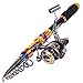 Sougayilang Portable Telescopic Fishing Rod and Reel Combos Travel Spinning Fishing Pole Kits