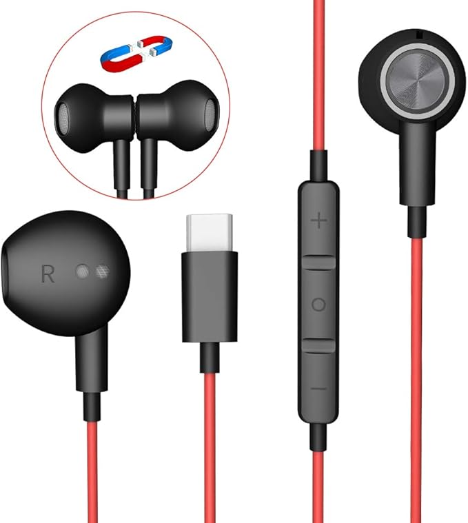 USB C Headphones, InEar Earphones HiFi Stereo Amazon.co.uk
