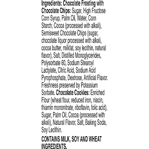 DUNKAROOS CHOCOLATE COOKIES AND DOUBLE CHOCOLATE FROSTING, 6 COUNT