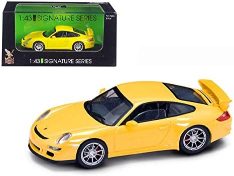 Amazon Com Road Signature Porsche 911 997 Gt3 Yellow Signature Series 1 43 Model Car Home Kitchen