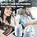 Portable Mini USB Humidifier,VillSure Cool Mist Humidifier for Car Travel Office Desk Bedroom, 280ml Small Humidifier with Whisper-Quiet Operation, Automatic Shut-Off and Night Light Function