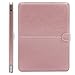 MOSISO Compatible with MacBook Pro Retina 13 inch Case A1502 A1425 2015-2012 Release, Premium PU Leather Book Folio Protective Stand Cover Sleeve, Rose Gold
