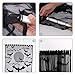 OurWarm 2 Pieces Halloween Window Curtains Black Lace Halloween Indoor Decoration, Scary Horror Bats Pumpkin Curtains 40 x 80 inch