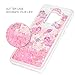 ZSTVIVA S9 Case, Galaxy S9 Case, Liquid Glitter Case Bling Shiny Sparkle Flowing Love Heart Cover Dual Layer Clear TPU Bumper Shockproof Drop Resistant for Samsung Galaxy S9 Case Cute Pink Unicorn