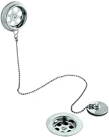 Milano Traditional Retainer Bath Waste Overflow Plug Ball Chain Chrome view 2