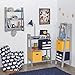 RiverRidge 02 4-Tier Ladder Shelf, 13 x 44 inches, Gray