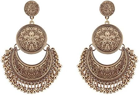 Traditional Indian Jewelry Silver Dangle And Drop Earrings For Women,Gold