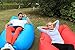 Inflatable Lounger- Premium Air Mattress Sofa Bed- For Indoors & Outdoors-Campling,Hiking,Traveling,Park,Beach-Easy To Inflate- Puncture Resistant & Lightweight Air Couch (BLUE)