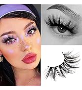 Derun 8 Pairs Faux Mink Lashes Packs 3D False Eyelashes Criss-cross Fluffy Dramatic Wispy False L...