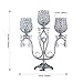 Candelabra Centerpiece, 3 arm Candle Holders Crystal for Wedding Birthday Festival Housewarming Coffee Candlelit Banquet Dining Table Fireplace Wall Candlestick