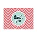 Mod Thank You Note Cards Pack / 36 Appreciation Cards With White Envelopes Set / 6 Thanks Geometric Greeting Card Designs / 3 1/2