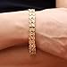 Opk Jewelry Luxury Gold Plated Men's Bracelets Chain Link Bangle Gold Bracelet