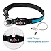 LED Dog Cat Collar, USB Rechargeable Waterproof Neck Collar Reflective Flashing Collar Adjustable Size Light up Night to Keep Your Dog Visible & Safe