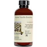 OliveNation Butter Vanilla Emulsion - 1 gal | Bake-Safe Thick Liquid Adds Deep, Rich Vanilla Taste/Aroma - Perfect for Cakes, Cookies, Creams, Frosting/Fillings, Beverage