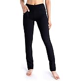 Yogipace Women's Petite/Regular/Tall 5-Pocket Straight Leg Yoga Dress Pants,Slim Fit Stretch Comfort Pants