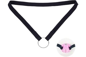 Male Chastity Belt Anti-Off Chastity Device Chastity Cage Chastity Strap Adjustable Belt Sex Toys Sex Furniture For Men (Blac