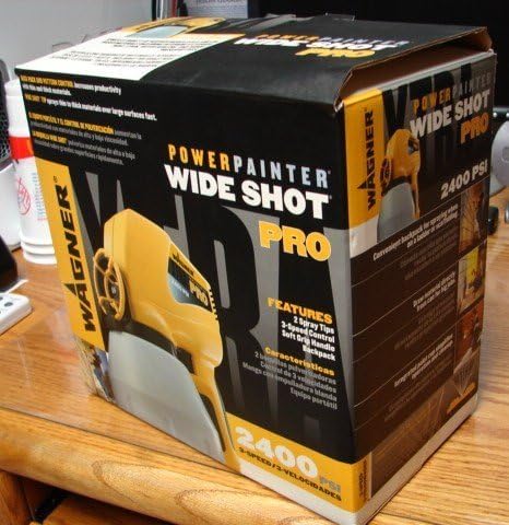 Wagner Power Painter Wide Shot Pro 2400 Psi Power Paint Sprayers Amazon Com