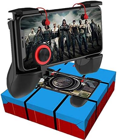 BLACKTIE ECOM 3 in 1 PUBG Game Fire Button Aim Key Smart Phone Trigger R1 L1 Shooter Gampads Mobile Gaming Handle Shooter Controller (Black)