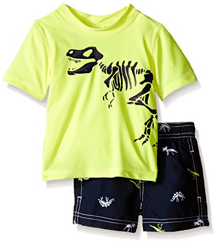 Carter's Baby Dinosar Rash Guard Set, Yellow, 6/9 Months