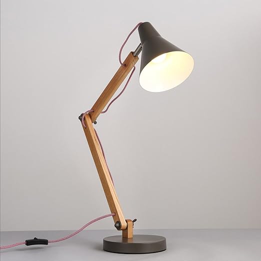 Ywyun LED folding table lamp, simple European wood energy saving lamps