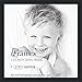 ArtToFrames 17x17 inch Satin Black Picture Frame, 2WOMFRBW26079-17x17