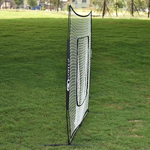image for Goplus Practice Net, 7'×7' Baseball & Softball Hitting & Pitching Net